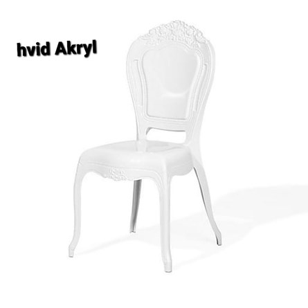 Akryl stol hvid